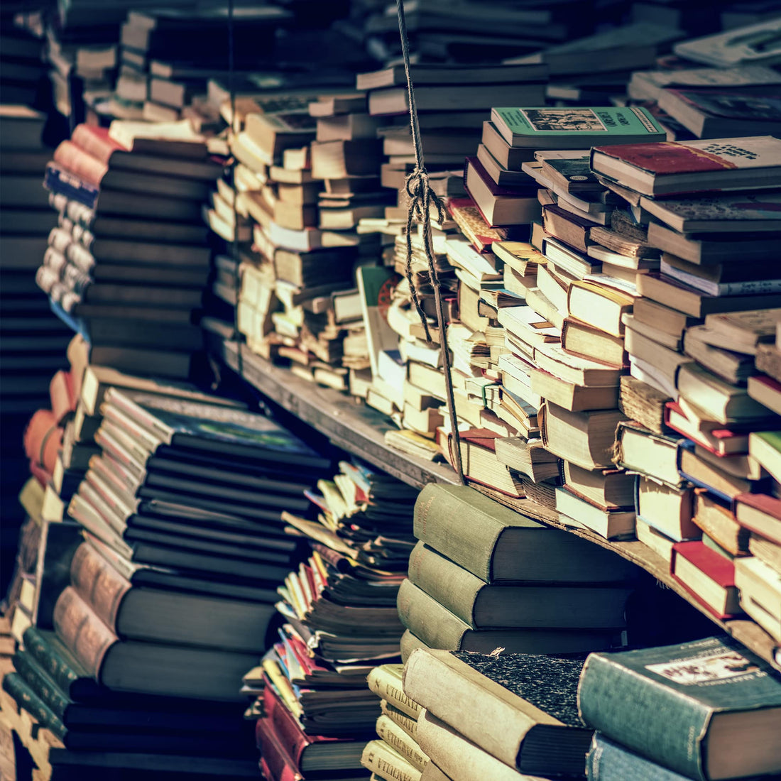 Messy Pile of Used Books